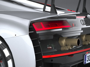 Audi R8 LMS GT3 2020 Lowpoly 3D 模型