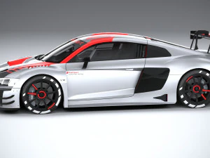 Audi R8 LMS GT3 2020 Lowpoly 3D Model