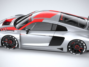 Audi R8 LMS GT3 2020 Lowpoly 3D 模型
