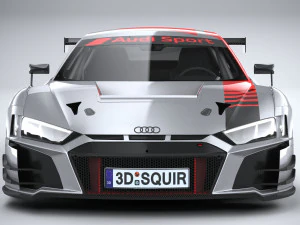 Audi R8 LMS GT3 2020 Lowpoly 3D Model