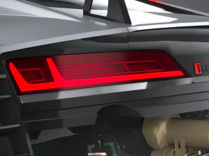 Audi R8 LMS GT3 2020 Lowpoly 3D Model