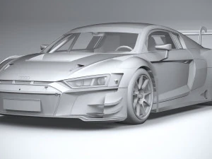 Audi R8 LMS GT3 2020 Lowpoly 3D Model