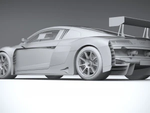 Audi R8 LMS GT3 2020 Lowpoly 3D Model