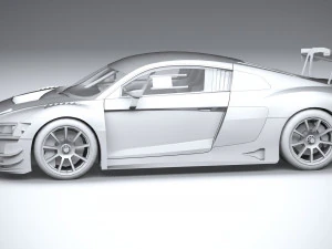 Audi R8 LMS GT3 2020 Lowpoly 3D Model