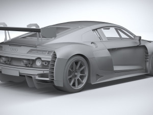 Audi R8 LMS GT3 2020 Lowpoly 3D 模型
