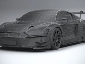 Audi R8 LMS GT3 2020 Lowpoly 3D Model