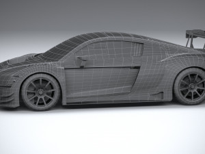 Audi R8 LMS GT3 2020 Lowpoly 3D 模型