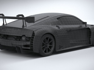 Audi R8 LMS GT3 2020 Lowpoly 3D 模型