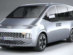 Hyundai Staria 2022 3D Model