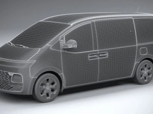 Hyundai Staria 2022 3D Model