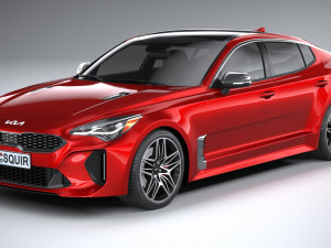 Kia Stinger GT 2022 3D Модель