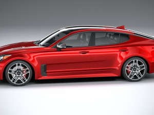 Kia Stinger GT 2022 3D Модель