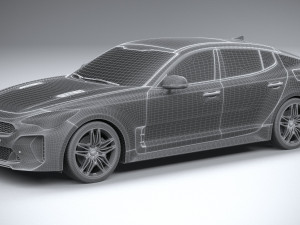 Kia Stinger GT 2022 3D Модель