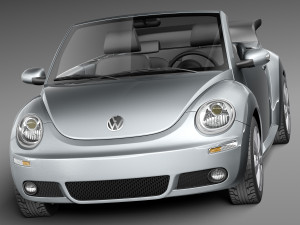 Volkswagen Beetle Convertible 2005-2011 3D Model