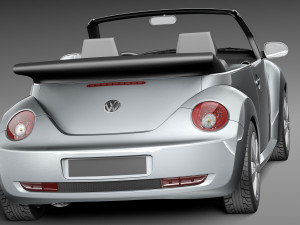 Volkswagen Beetle Convertible 2005-2011 3D Model