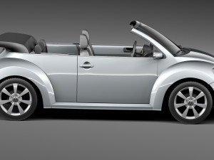 Volkswagen Beetle Convertible 2005-2011 3D Model
