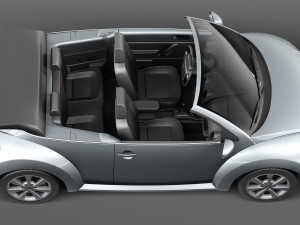 Volkswagen Beetle Convertible 2005-2011 3D Model