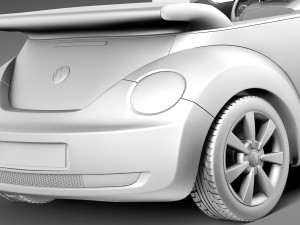 Volkswagen Beetle Convertible 2005-2011 3D Model