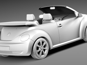 Volkswagen Beetle Convertible 2005-2011 3D Model