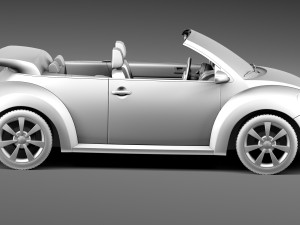 Volkswagen Beetle Convertible 2005-2011 3D Model
