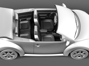 Volkswagen Beetle Convertible 2005-2011 3D Model