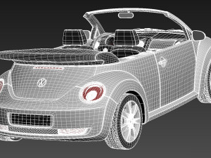 Volkswagen Beetle Convertible 2005-2011 3D Model