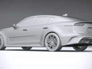 Kia Stinger GT-line 2022 3D मॉडल