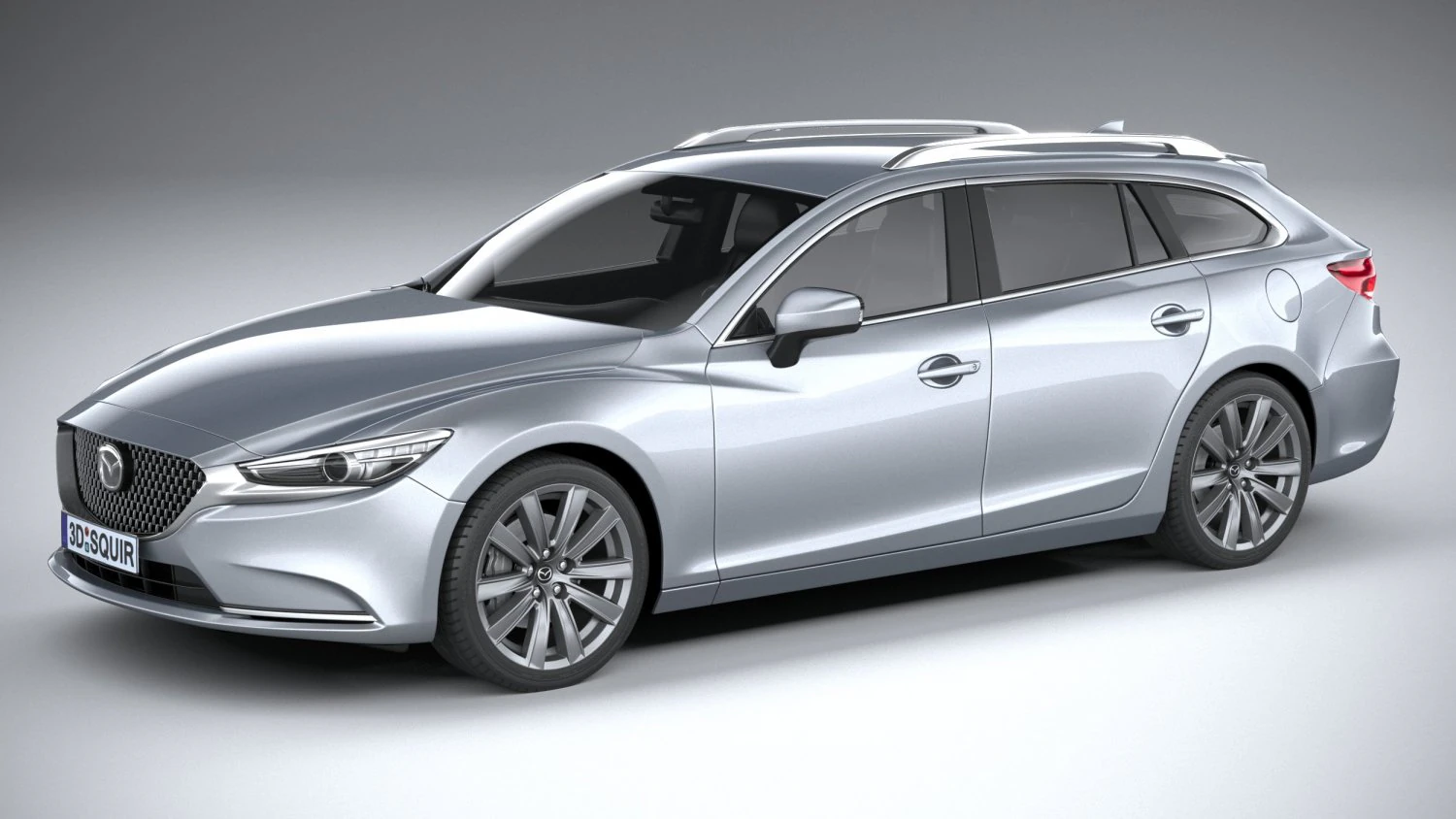 Mazda 6 Wagon 2020 3D Model .c4d .max .obj .3ds .fbx .stl .blend