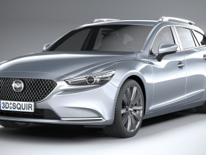 Mazda 6 Wagon 2020 3D 모델