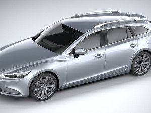 Mazda 6 Wagon 2020 3D 모델