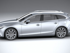 Mazda 6 Wagon 2020 3D 모델