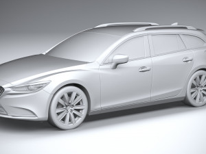 Mazda 6 Wagon 2020 3D 모델