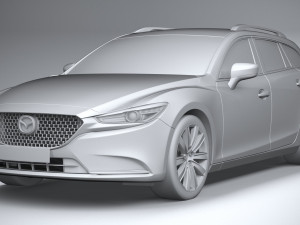 Mazda 6 Wagon 2020 3D 모델