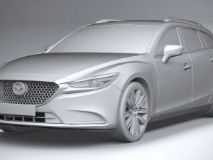 Mazda 6 Wagon 2020 3D Model