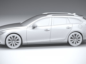 Mazda 6 Wagon 2020 3D 모델