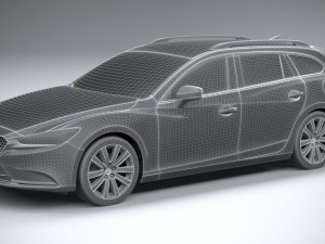 Mazda 6 Wagon 2020 3D 모델