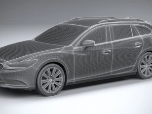Mazda 6 Wagon 2020 3D Model