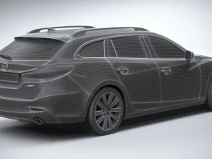 Mazda 6 Wagon 2020 3D Model