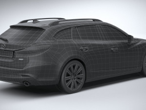 Mazda 6 Wagon 2020 3D 모델