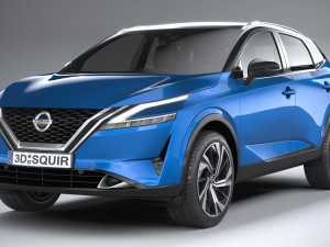 Nissan Qashqai 2022 3D 模型