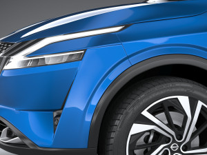 Nissan Qashqai 2022 3D 模型