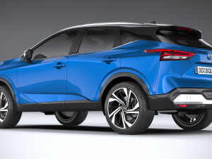 Nissan Qashqai 2022 3D 模型