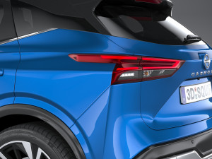 Nissan Qashqai 2022 3D 模型