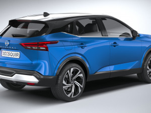 Nissan Qashqai 2022 3D 模型