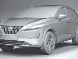 Nissan Qashqai 2022 3D 模型