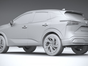 Nissan Qashqai 2022 3D 模型