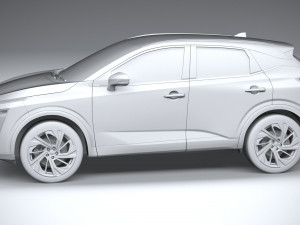 Nissan Qashqai 2022 3D 模型