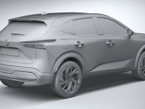 Nissan Qashqai 2022 3D 模型