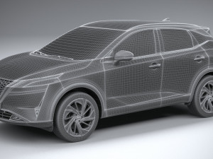Nissan Qashqai 2022 3D 模型