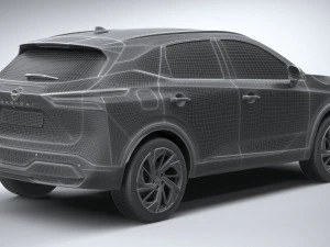Nissan Qashqai 2022 3D Model